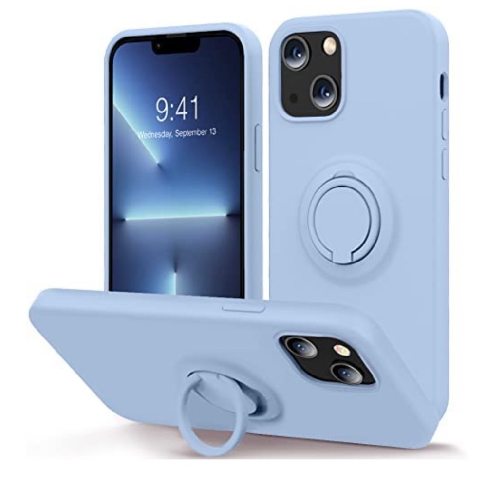 Light blue iPhone 13 6.1 in phone case